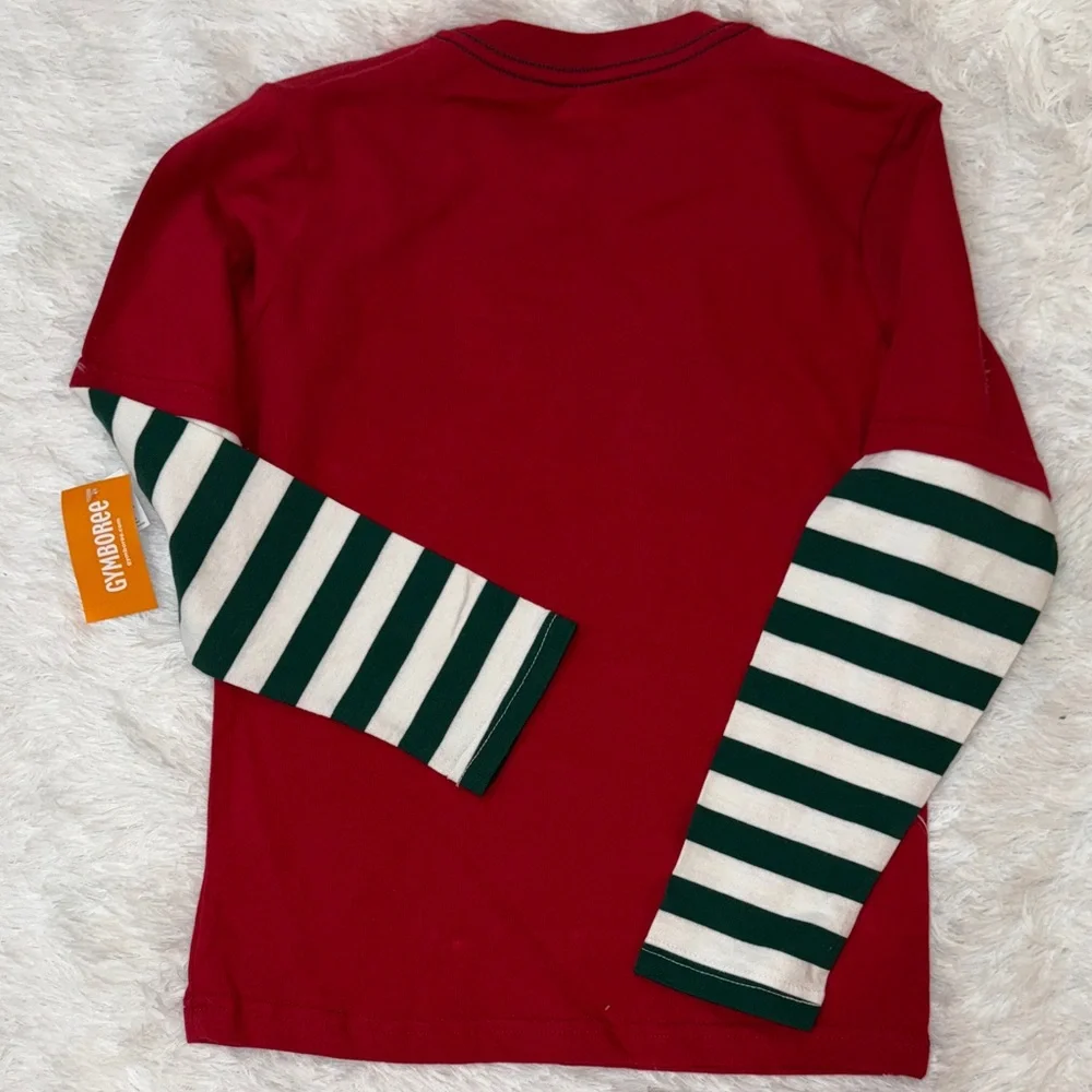 Gymboree boys long sleeve Christmas t-shirt, size 8